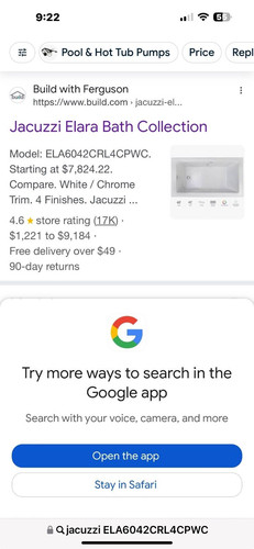 New jacuzzi jetted - new, tub